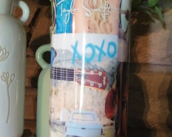 TS Swift Debut 20 Oz Insulated Tumbler with Metal Straw and Cleaner