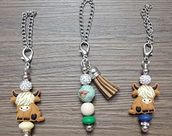 Hyland Cow Beaded Cup Accessory Charms