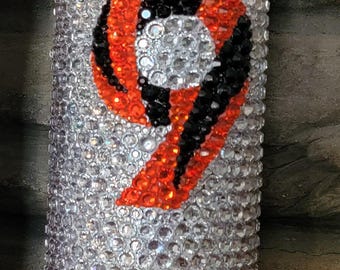 Joe Burrow Bedazzled Oz Insulated Tumbler with Metal Straw and Cleaner