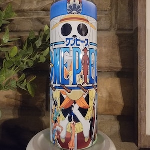 One Piece 20 Oz Insulated Tumbler with Metal Straw and Cleaner