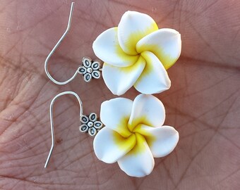 Plumeria Frangipani Earrings