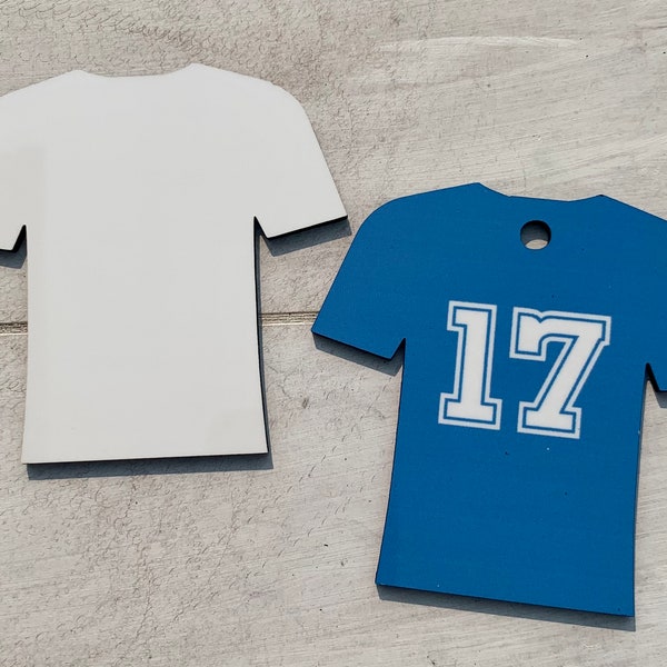 Blank Sublimation Shirt/Jersey Key Chain or Magnet for Sublimation
