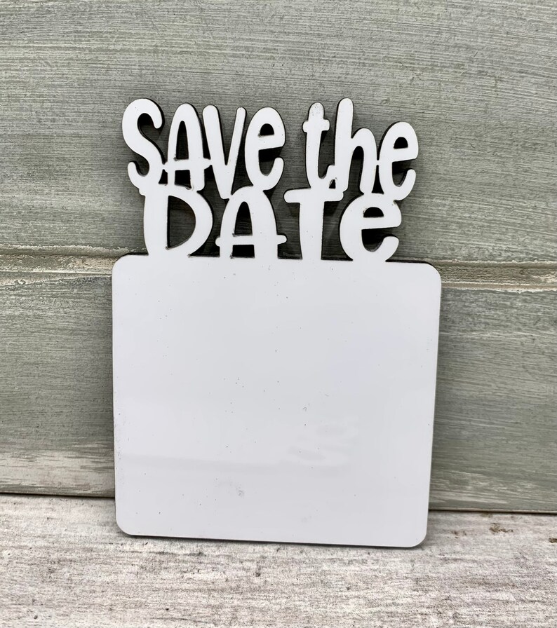 Sublimation Blank Custom Save the Date Wedding Etsy