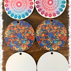 Extra Large 3 inch Blank Sublimation Circles earrings for Sublimation