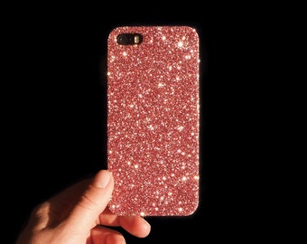 Rose Gold Glitter Phone Case – Custom Sparkly Protective Cover for iPhone, Samsung and Google Pixel