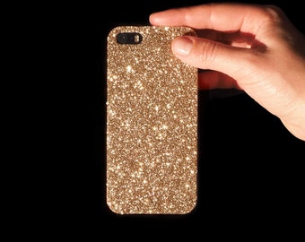 Gold Glitter Phone Case – Custom Sparkly Protective Cover for iPhone, Samsung and Google Pixel