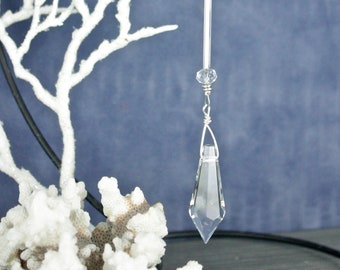 Crystal Icicle, Crystal Ornament, Christmas, Crystal decoration