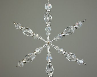 Crystal Snowflake, Crystal Ornament, Snowflake, Christmas, Ornaments