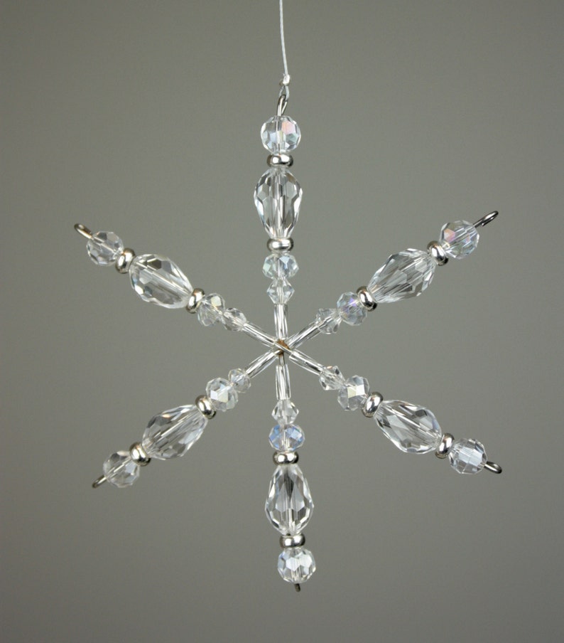 Crystal Snowflake, Crystal Ornament, Snowflake, Christmas, Ornaments Etsy