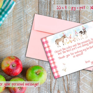 farm / barnyard thank you
