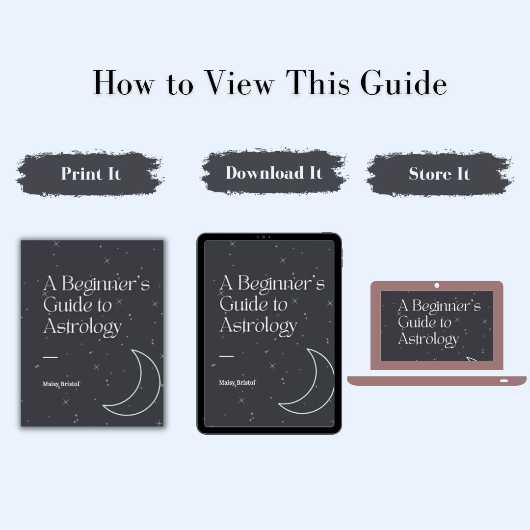 Beginner Astrology Cheat Sheet // PDF Guide for Beginners, Astrology ...