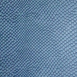 6&quot;x8&quot; DENIM BLUE Snakeskin Genuine Leather sheet, Fishscale Leather Fabric, Wholesale leather, Leather for DIY Earrings, Purses, accessories