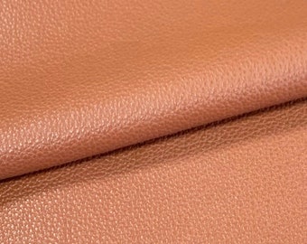 RUST Leather - Pebble Genuine Leather 12"x12" Sheet for Earrings, Crafts, Purses, Shoes, Projects - Italian Leather Wholesale Supplier