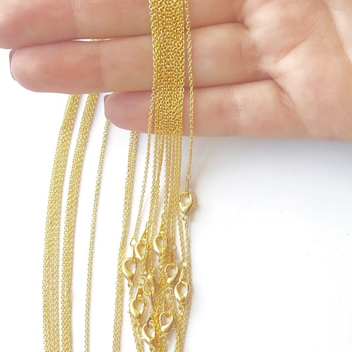 Silver Dainty Necklace Chain for Jewelry Making 230S Small Etsy