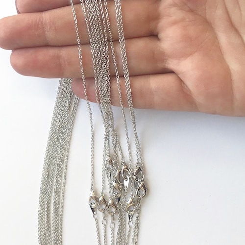 Silver Dainty Necklace Chain for Jewelry Making 230S Small Etsy