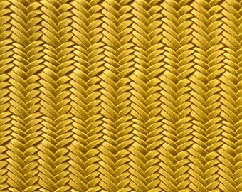6"x8" sheet - MUSTARD YELLOW Braided Genuine Leather, Fishtail Leather Fabric, Wholesale leather, Leather for Earrings, Purses, accessories