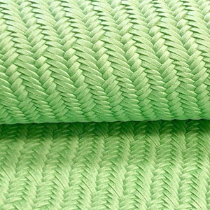 SUMMER GREEN Braided Genuine Leather 12x12&quot; sheet, Light Green Leather sheet for earrings, Wholesale Fishtail leather, Purses, shoes
