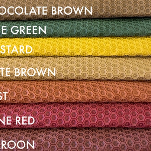 Leather Sheet for Earrings Fall Colors Beehive Embossed Etsy