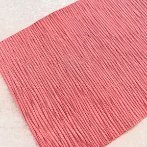 Coral Pink Genuine Leather Sheet for Earrings - Palm Leaf Embossed Leather - Trendy Fashion Italian Leather - Cowhide Fabric
