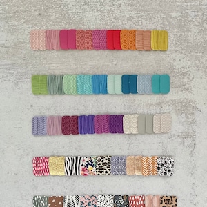 New! Spring Summer 2022 Small Barrel Shape DIY Earring Blanks, Rounded Rectangle Earring Shapes, Mixed Embossings, Floral & Animal Prints