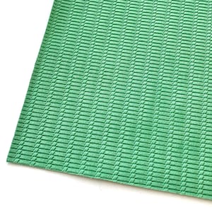New! SUMMER GREEN Weave Knot Embossed Genuine Leather 12x12&quot; sheet, Cowhide Venetian Leather Fabric Pieces Wholesale For DIY Earrings