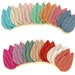 Megan Markovich reviewed Spring Colors Leather Teardrop Sample Pack, Braided Fishtail Embossed Leather Teardrop Die Cut Shapes Wholesale Tear drop DIY Earring Blanks