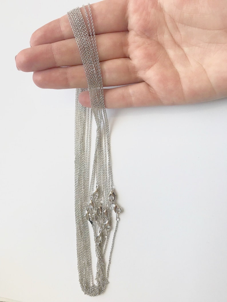 Silver Dainty Necklace Chain for Jewelry Making 230S Small Etsy