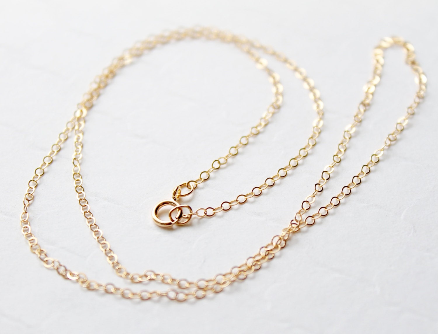 Gold Filled Cable Chain / 14k Gold Fill Finished Chain Etsy