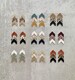 New SHAPE! Arrow Trio Cork on Leather, Luxe, Animal Print, Floral, Aztec, Earring Blanks, Wholesale Earring Pendants, Trendy Fall 2021 style 