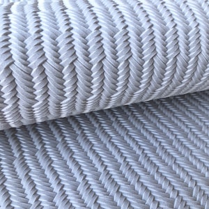 6&quot;x8&quot; SUMMER WHITE Braided Genuine Leather Sheet per Orecchini, Tessuto in pelle Fishtail, fornitore wholesale di pelle per orecchini che produce Purses