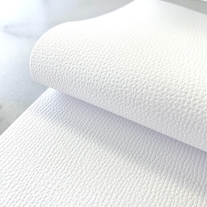 6&quot;x8&quot; BRIGHT WHITE Luxe Genuine Leather Sheet - Finished Suede Back, Spring Summer 2020 Leather, Wholesale Supplier, Sheet for Earrings