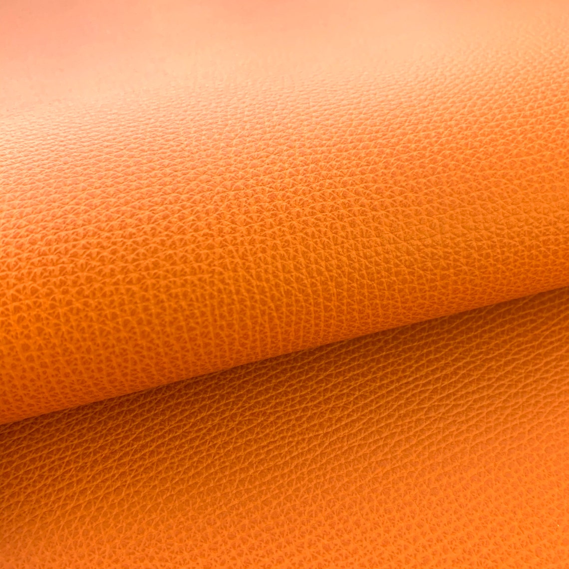 Leather ORANGE PEEL Luxe Genuine Leather 12x12 Etsy