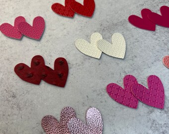 Honsny Set Da 20 Paia Di Orecchini In Ecopelle A Forma Di Cuore - Leggeri, Pendenti, Perfetti Per San Valentino E Festività - 3