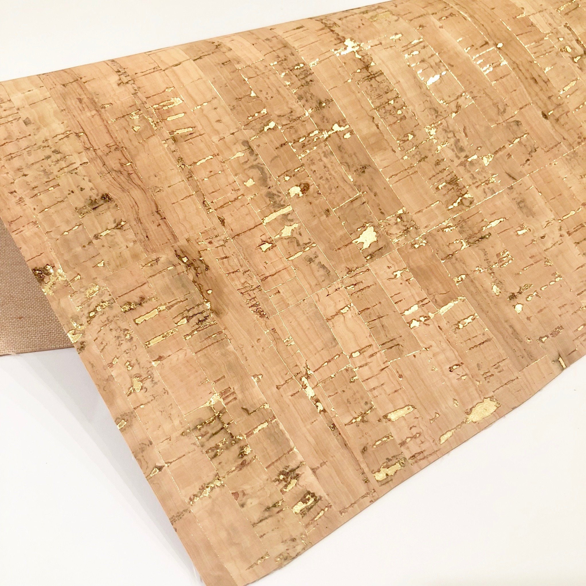 Cork Fabric – Natural with Silver Flakes – My Handmade Space