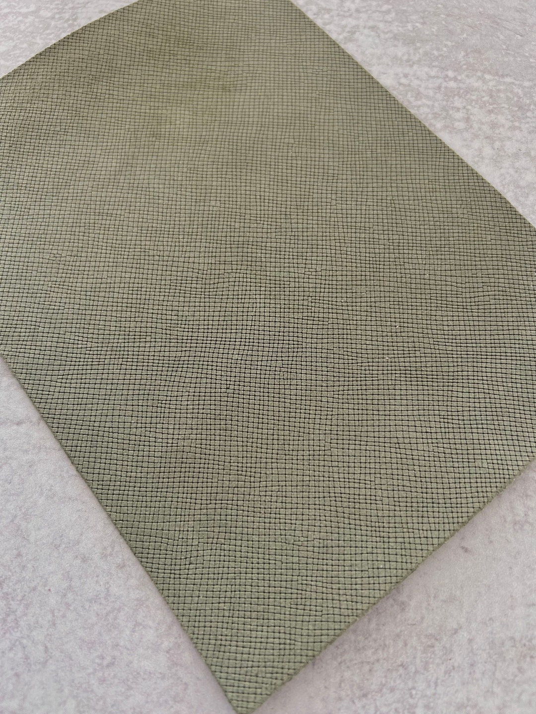 Moss Green Muted Autumn Fall Color Leather Sheet for Earrings, Earth