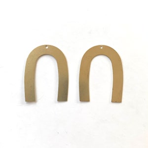 NEW! Skinny Rainbow Brass Pendants, DIY Earring Pieces, Wholesale Brass Gold Connectors, Earring Blanks, Supplies for Earring Making