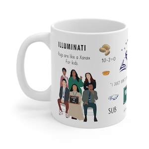 Abbott Teacher Coffee Mug Ava Janine Gregory Melissa Jacob Barbara TV Show Elementary Merchandise Mug Gifts