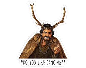 Do You Like Dancing Funny Cartoon Drawing Ser Lyonel Baratheon Dunk Egg TV Show Quotes Kiss-Cut Stickers (Ships from USA, takes 7-10 days)