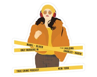 Only Murders In The Building Stickers Only Murders in The Building TV Show Merch A Kiss-Cut Sticker Gifts