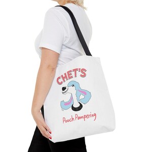 Chet&#39;s Pooch Pampering Halloween TV Show Quote Merchandise Tote Bag Gifts (Ships from USA, takes 7-10 days)