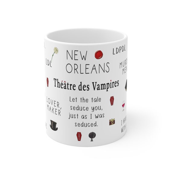 Interview With The Vampire Mug Let The Tale Seduce You New Orleans Lestat Louis Claudia TV Show Merchandise Mug Gifts
