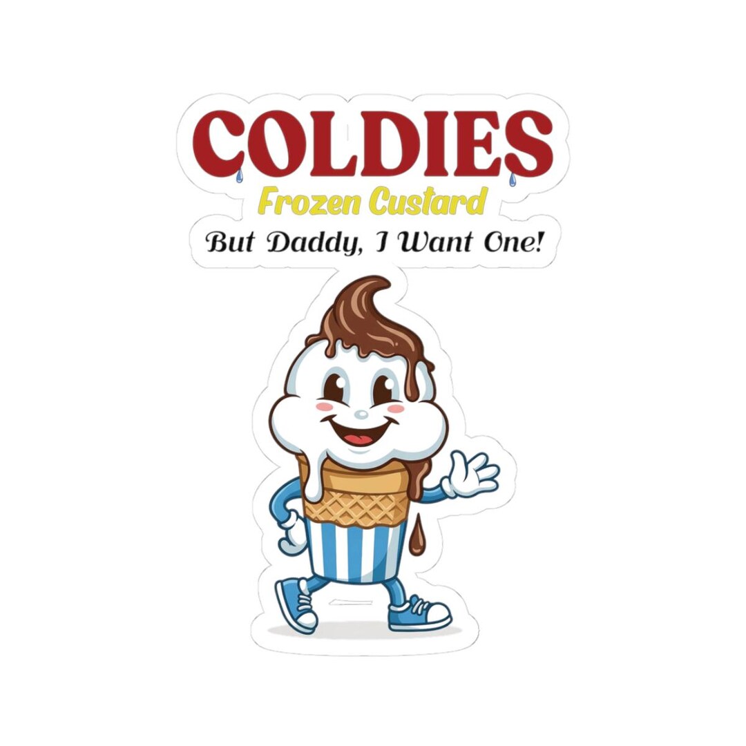 Coldies Frozen Custard Sticker Rachel Nicky TV Show Merchandise ...