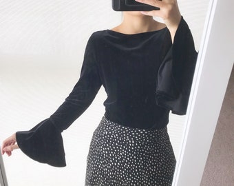 black velvet shirt outfit