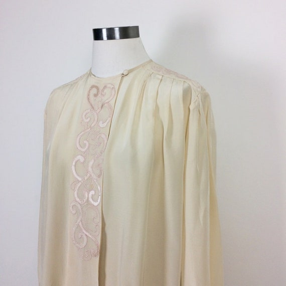 vintage silk blouse minimalist silk top silk shir… - image 6