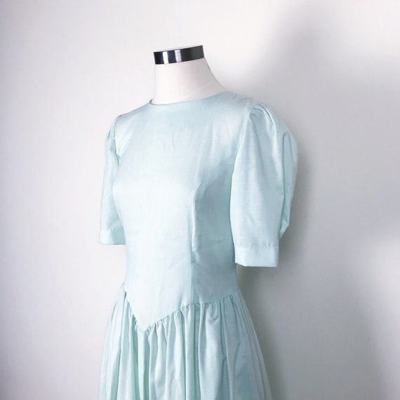 vintage sun dress circle dress mint dress handmad… - image 4
