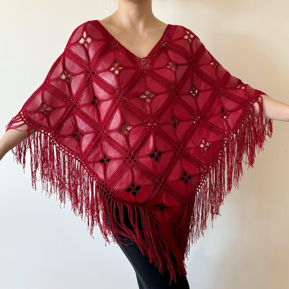 【vintage】90s monitaly poncho USA製 vintage】90s monitaly poncho USA製