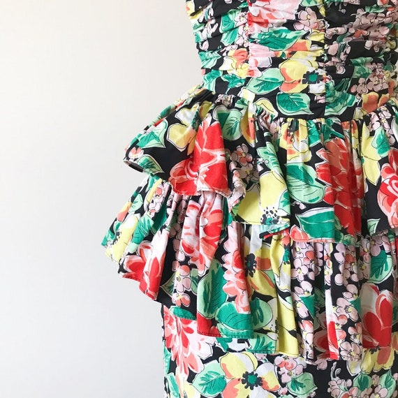 vintage dress layered dress floral dress midi dre… - image 8