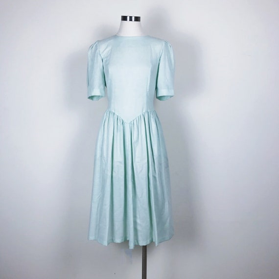 vintage sun dress circle dress mint dress handmad… - image 3