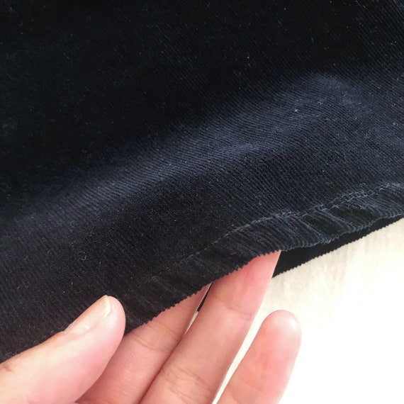 vintage skirt black midi skirt button down skirt … - image 7