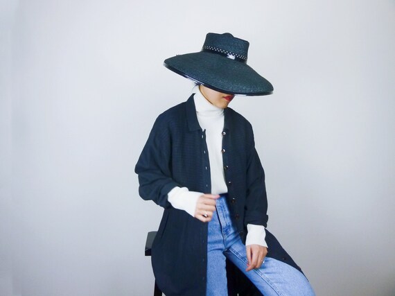 vintage linen dress linen duster minimalist linen
